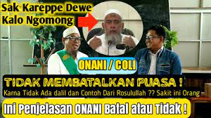 Tatakala saya menunaikan ibadah puasa, apakah apabila saya melakukan onani maka puasa saya batal? Waw Yazid Jawas Onani Tidak Membatalkan Puasa Astaghfirullah Sakit Ini Orang Youtube