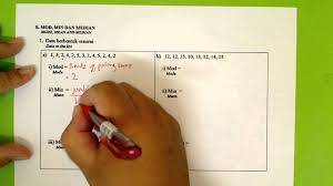 Maybe you would like to learn more about one of these? F3 Bab 4 Statistik Ii Bah B Mod Min Median No 1a Youtube