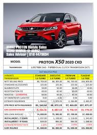 Buy and sell on malaysia's largest marketplace. Proton X50 Official Price Ammz Proton Bintulu Sales Facebook