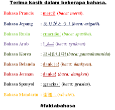 Sementara itu, kata terima kasih juga tidak dikenal dalam beberapa bahasa daerah. Komunitas Faktabahasa On Twitter Terima Kasih Dalam Berbagai Bahasa Faktabahasa Http T Co Oy2gzkck3g