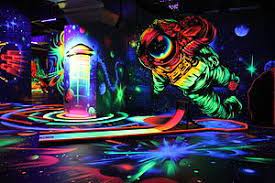 3d schwarzlicht minigolf glowzone bielefeld schwarzlicht minigolf mini