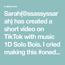 Sarah Ssassyssarah Has Created A Short Video On Tiktok With Music 1d Solo Bois I Cried Making This Onedirection Onedire In 2020 Music True Stories Instagram Story