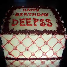 Red velvet (Quilted Effect) - Decorated Cake by Roshni - CakesDecor