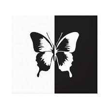Black And White Painting Ideas For Kids Black And White Butterfly Canvas Print Zazzle Com In 2020 White Canvas Art Simple Canvas Paintings Cute Canvas Paintings