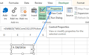 How To Insert Calendar In Excel Date Picker Printable Calendar Template