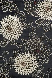 Black And White Wool Rug Koi 13 Black Floral Transitional And Contemporary Rug Momeni Rugs Rugs By Selectrugs Com Contemporaryrugs Black Rug Wool Area Rugs Floral Area Rugs
