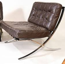 Pair Of Mies Van Der Rohe Barcelona Chairs Mies Van Der Rohe Barcelona Chair Barcelona Chair Mies Van Der Rohe