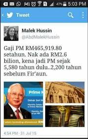 Search for project manager compensation. Annual Salary Of Pm Najib Razak Rm 465 919 80 To Have 2 6 Billions One Should Be A Prime Minister 5580 Years Ago Albeit Minister Politics Prime Minister