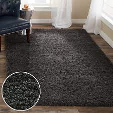 Orian rugs plush circles springtime grey area rug reviews. Modern Small Large Dark Charcoal Grey Thick Pile Area Rugs Plain Soft Shaggy Rug Ebay