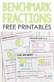 Benchmarks Fractions Poster And Worksheets Benchmark Fractions Fractions Worksheets 4th Grade Fractions