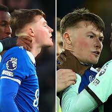 Fans say 'action Jackson always fighting' as Chelsea striker involved in  furious brawl after 2-0 defeat at Everton