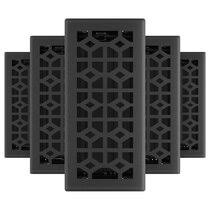 This decorative floor vent cover has an unfinished red oak frame and metal pewter insert. Vent Covers You Ll Love In 2021 Wayfair
