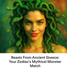 Every zodiac has a mythological creature that matches them:  https://collective.world/beasts-from-ancient-greece-your-zodiacs-mythical-monster-match/