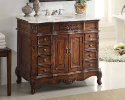 Shop wayfair for the best 42 inch vanity without top. Adelina 42 Inch Antique Bathroom Vanity White Marble Countertop