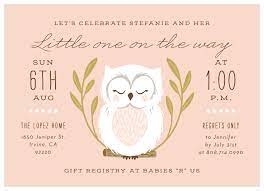 Native Owl Baby Shower Invitations By Basic Invite