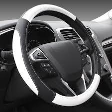Black And White Steering Wheel Cover 15 Auto Car Steering Wheel Cover Universal Eco Friendly Skidproof Black White Segdirect Steering Wheel Cover Car Steering Wheel Cover Steering Wheel