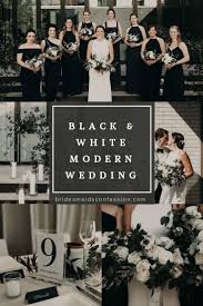 Inspiration For A Sophisticated Modern Wedding Day In 2020 Black And White Wedding Theme White Wedding Theme Wedding Modern