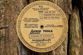 Lufkin Screw Threads And Tap Drill Sizes Chart From 1935