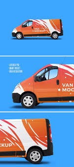 Delivery Traffic Van Branding Mockup Psd Branding Mockups Psd Branding Mockups Mockup Psd