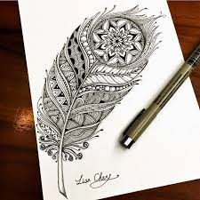 Hello everyone!!after a long time i tried to make a creative mandala design on peacock feather pattern which is quite different. Lisa Chang å¼µå©‰çª Zendala Zentangle Mandala Lisa Taipei Taiwan Zentangle Zia Doodle Painting Drawing Feathe Mandala Design Art Feather Art Zentangle Drawings