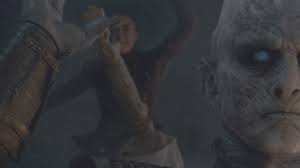 The night king has the upper hand on the lord of light with everything throughout the battle, even the lord of light's chosen warrior, because he figured out it was jon and never allowed him to get close. Arya Kills The Night King Brightened Version Youtube