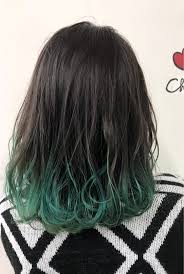 垢抜け度抜群 ブリーチあり なしでも可愛い黒髪風グラデーションカラー hair ヘアスタイリング ヘアカラー グリーン 髪 色