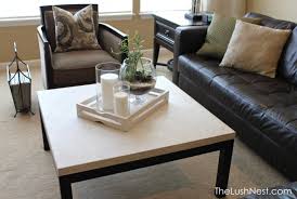 Pomona 27 metal and reclaimed wood square coffee table. Trellis Wallpaper The Lush Nest