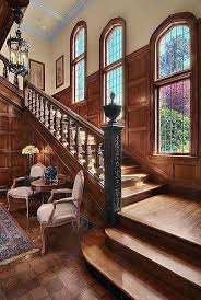 Tudor Style Staircase Lakewood Wa In 2020 Historic Homes Mansions Staircase Design