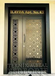 Apartman Dis Celik Kapi Modelleri Kod Tbk 09 Metal Doors Exterior Door Gate Design Entrance Door Design