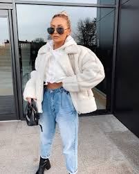 Sarah Ashcroft On Instagram Winter Whites Outfit Is Tagged Bought This Jacket Is A Size 14 So I Casual Winter Outfits Winter White Outfit Winter Outfits