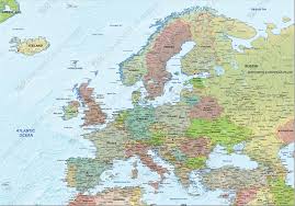 The game arctic ocean (blank) is available in the following languages: Vector Map Of Europe With Relief Political 1293 The World Of Maps Com