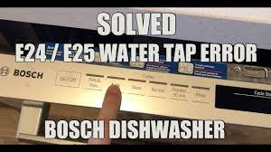 Find owners guides and pdf support documentation for blenders, coffee makers, juicers and more. Solved Bosch Dishwasher E24 E25 Water Tap Error Youtube