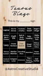 Bingo At Home App For Mac Astrocreative Shop Redbubble Taurus Memes Bingo Instagram Story Template
