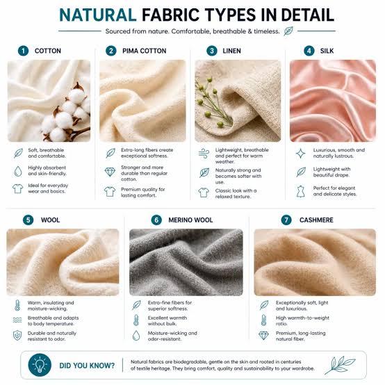 Types of fabric Guide: 60+ Fabric Names, Materials and Uses