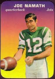 This card is, arguably, the most recognizable football card in the entire hobby. Joe Namath Joe Namath New York Jets Football Sports Hero