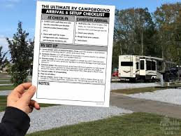 Leveling your travel trailer is crucial if you want to keep your different appliances inside working in an adequate manner. Printable Rv Campground Setup Checklist Glamper Life