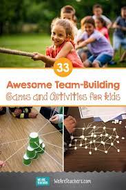 Team building games for kids using a stretch band: 28 Awesome Team Building Games And Activities For Kids Kids Team Building Activities Teamwork Activities Team Building Activities For Adults
