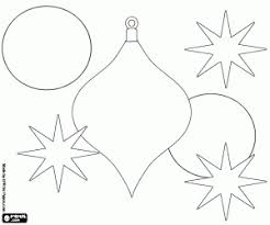Ausmalbilder Weihnachtskugel Und Sternen Zum Ausdrucken