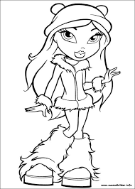 Hellokids has selected this lovely bratz coloring page for you! Bratz Malvorlagen Cartoon Coloring Pages Coloring Books Cute Coloring Pages