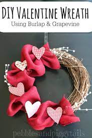 Diy Valentine Wreath With Burlap And Grapevine How Cute Diy Valentines Day Wreath Valentine Wreath Diy Valentines Diy