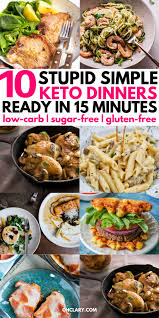 10 Quick Keto Dinner Recipes That Are Ready In Less Than 15 Minutes Keto Recipes Dinner Keto Recipes Easy Keto Dinner
