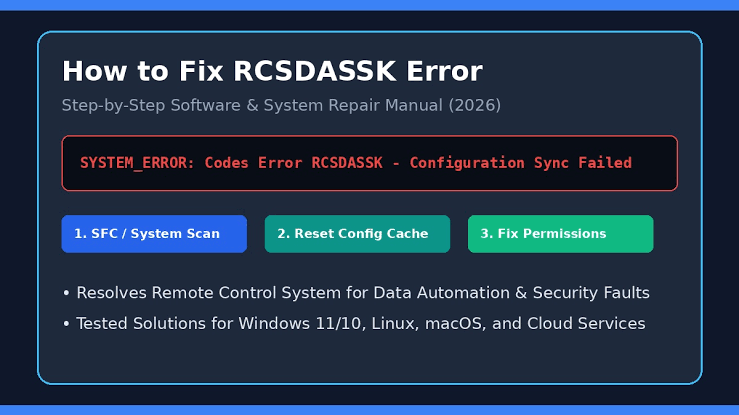How to Fix RCSDASSK Error: Step-by-Step Troubleshooting Guide -  Seminarsonly.com