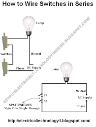 How to wire lights in parallel switches u0026 bulbs. How To Wire Switches In Series Single Way Switch With Light Bulb Wire Switch Light Switch Wiring Home Electrical Wiring
