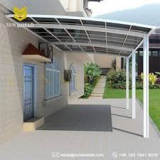 Gate Door Patio Cover Walled Attached 10 Projection Patio Awning Prefab Metal Polycarbonate Patio Cover Ki Patio Shade Backyard Patio Designs Patio Design