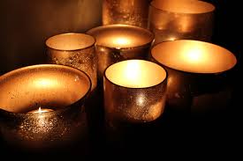 Mini soy candles from yogurt jars Diy Gold Mercury Glass Hmh Designs