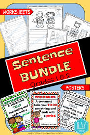 Sentence Writing And Posters Bundle In 2020 Writing Prompts For Kids Sentence Writing School Kids Crafts