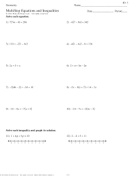 Walk through these inequalities worksheets to practice solving and graphing inequalities on a number line, completing inequality study the graph, and construct the inequality that best describes it. Objective Solve Graph Multi Step Inequalities Presentation Solving Multi Step Inequalities Worksheets Espaco B