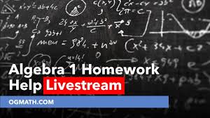Online tutoring available for math help. Algebra 1 Homework Help Livestream Youtube
