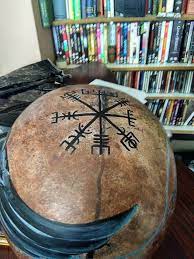 Hydrodipped Motorcycle Helmet Norse Theme Protection Stave Specialist Paint Norse Motorcycle Helmets