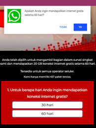Sementara paket ruangguru bisa didapatkan di tautan berikut. Hoaks Tawaran Internet Gratis 20 Gb Selama 60 Hari Di Whatsapp Halaman All Kompas Com
